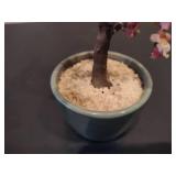 Vintage Bonsai Tree w/Cherry Blossoms