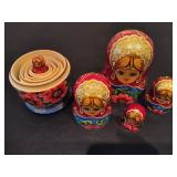 Hand Painted Wooden Nesting Dolls