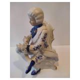 Vintage Deville Colonial Blue Victorian Couple