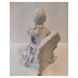 Vintage Deville Colonial Blue Victorian Couple