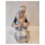 Vintage Deville Colonial Blue Victorian Couple