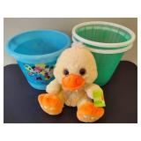 Easter Buckets & New Plush Easter Duck