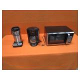 Microwave, Coffee Maker, Coffee Pot