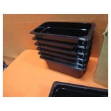 (7) (New) Cambro 1/3 x 6" Food Pans