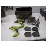 Rockwell Cordless Drill & Driver w/Bag, Charger, Batteries