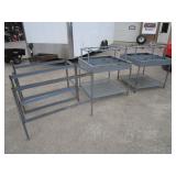 Shop/Garage Parts Tables 40"x40"x46" Racking pcs 2
