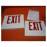 (2) (New) Lighted Exit Signs