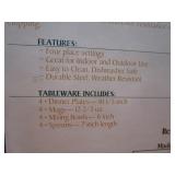 (2 Sets) (New) Campware Plates, Dishes, Silverware