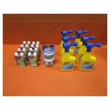 Glass Cleaner, Marine Epoxy, Automotive UV Dye