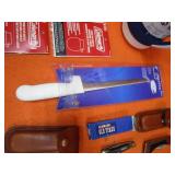 Knives, Thermos, Gas Lantern Mantles