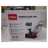 (New-Unused) Toro Power Clear 60v Snowblower