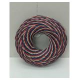 Threshold Red White & Blue Rustic Americana Rattan 16" Round Wreath