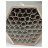 3 Piece Field Decor - 2 Bee Hive and 1 Faux Wheat Plant