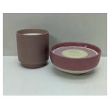 2 Candles totaling 5 Wicks - Peony Rose Water & Red Bamboo and Apple