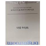 Rectangular Wire Natural Wood Handles Basket - Brightroom™