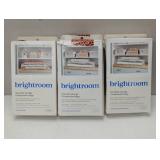 9pc Cube Compression Bags Set Clear - Brightroom™: Vacuum Seal Storage for Clothes & Bedding, Zipper Closure