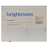 3pc Multipurpose Storage Bin Clear - Brightroom™: Polyethylene, Universal Utility,
