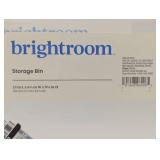 3pc Multipurpose Storage Bin Clear - Brightroom™: Polyethylene, Universal Utility,