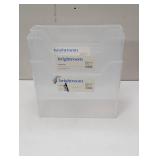 3pc Multipurpose Storage Bin Clear - Brightroom™: Polyethylene, Universal Utility,