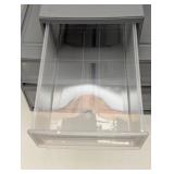 IRIS Compact Stacking Storage Plastic Drawer Organizer with Clear Doors