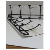 Pair of Iron Wall Coat Hangers - 5 Hooks  & 4 Hooks - 9 Total