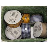 Weave Bin Filled With Ribbon