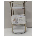 10" x 5.7" Round Metal Countertop Turntable Brass - Brightroom™