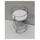 10" x 5.7" Round Metal Countertop Turntable Brass - Brightroom™