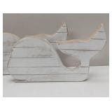 3 Piece Decor - 2 Whales and an Anchor - Ocean