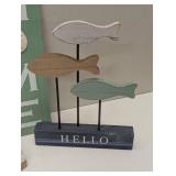 7 Piece Ocean/Beach Decor - Signs, Turtles, Boats