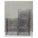 Set of 5 - All Purpose Single Drawer Storage Clear - Brightroom™ - Minor Chips or Cracks