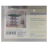 3 Pack Medium Latching Clear Ornament Storage Box - Green Lid - Brightroom™: Stackable, Lidded, Dividers