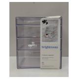 4 Drawer Stackable Countertop Organizer Clear - Brightroom™: Bathroom & Makeup Organizer
