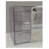 4 Drawer Stackable Countertop Organizer Clear - Brightroom™: Bathroom & Makeup Organizer