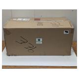 Plastic Stackable Closet Storage Organizer Bin Containers with Front Pull Drawer for Cabinet, Desk, Shelf, Cupboard, or Dresser Organization - Lumiere Collection - 4 Pack - Clear