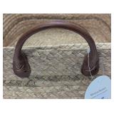 Braided Water Hyacinth Basket with Faux Leather Handles - Threshold™ - Small