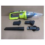 RYOBI ONE+ 18V Cordless Wet/Dry Hand Vacuum (Tool Only) - USED, WORKS - HAS ALL ATTACHMENTS