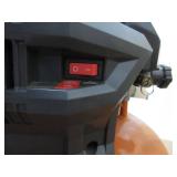 RIDGID 6 Gal. Portable Electric Pancake Air Compressor - Slight Crack in Plastic By Gauges, Holds Air, USED, WORKS!