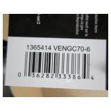 Abu Garcia 7’ Vengeance Casting Fishing Rod, 1-Piece Graphite Medium Heavy Power Fishing Rod for Freshwater or Saltwater Fishing, Shock Absorbing Tip - NEW