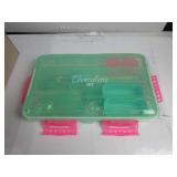 SubSafe Charcuterie Safe 2.0 Waterproof Tackle Box, Snack Storage for Beach & Parties, BPA-Free, Seafoam Green USED, HAD FOOD ON IT, GOOD CONDITION