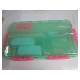 SubSafe Charcuterie Safe 2.0 Waterproof Tackle Box, Snack Storage for Beach & Parties, BPA-Free, Seafoam Green USED, HAD FOOD ON IT, GOOD CONDITION