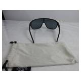 SMITH Boomtown Sunglasses – Shield Lens Performance Sports Active Sunglasses for Biking, Running, Fishing & More – For Men & Women – Matte Black + Black ChromaPop Lens USED, HAS SOME SCRATCHES