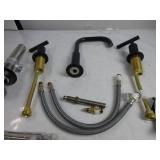 KOHLER 14406-4-BL Purist® Widespread Bathroom Sink Faucet with Low Lever Handles and Low Gooseneck Spout, Matte Black SLIGHTLY USED, ALL PIECES ARE THERE