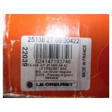 Le Creuset Enameled Cast Iron Moroccan Tagine, 2.5 qt., Cerise NEW BUT DAMAGED AROUND RIM