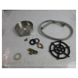 BEY Automatic Glass Rinser - Powerful Cup Washer for Kitchen Sink, Stainless Steel, Baby Bottle Cleaner, Sinks Attachment, Bar Accessories Spray Metal NO INSTRUCTIONS, USED, NOT TESTED, HAS ALL PARTS 