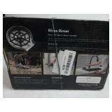 BEY Automatic Glass Rinser - Powerful Cup Washer for Kitchen Sink, Stainless Steel, Baby Bottle Cleaner, Sinks Attachment, Bar Accessories Spray Metal NO INSTRUCTIONS, USED, NOT TESTED, HAS ALL PARTS 