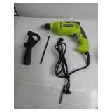 Ryobi 1/2" Inch Corded 5 Amp Variable Speed Hammer Drill HD420 USED, TESTED, WORKS!