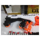 Nerf Ultra Select Fully Motorized Blaster, Fire for Distance or Accuracy, Automatic Electric Full Auto Toy Foam Blasters NOT TESTED, NO BATTERIES, MISSING 1 DISTANT NERF DARTS, ONLY 9 DISTANT & 10 ACC