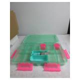 SubSafe Charcuterie Safe Waterproof Tackle Box, Snack Storage for Beach, Parties & Tailgating, BPA-Free, Seafoam Green USED