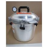 All American 21.5qt Pressure Cooker and Canner (the 921) - USED, RIM IS CHIPPED, SEAL IS HARD TO GET, Missing a couple screws.